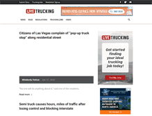 Tablet Screenshot of livetrucking.com